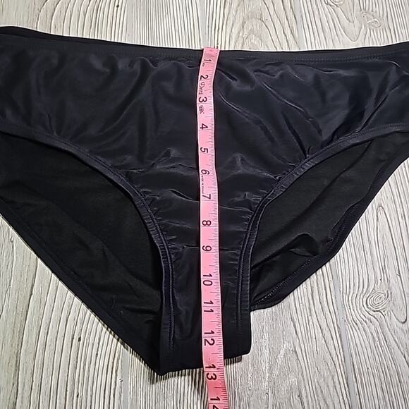 Meet.Curve Colorblock Wrap Swimsuit Bikini Set Black & White Womens 3XL NEW - Picture 9 of 14